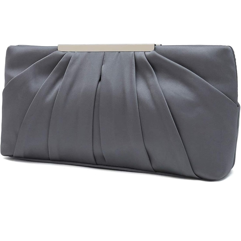 Elegant Gray Clutch Bag